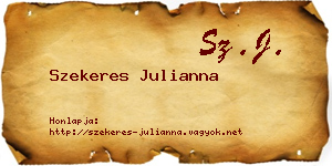 Szekeres Julianna névjegykártya